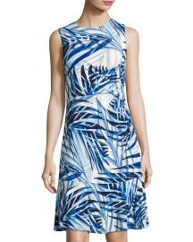 Eliza J Palm Print Dress at Last Call